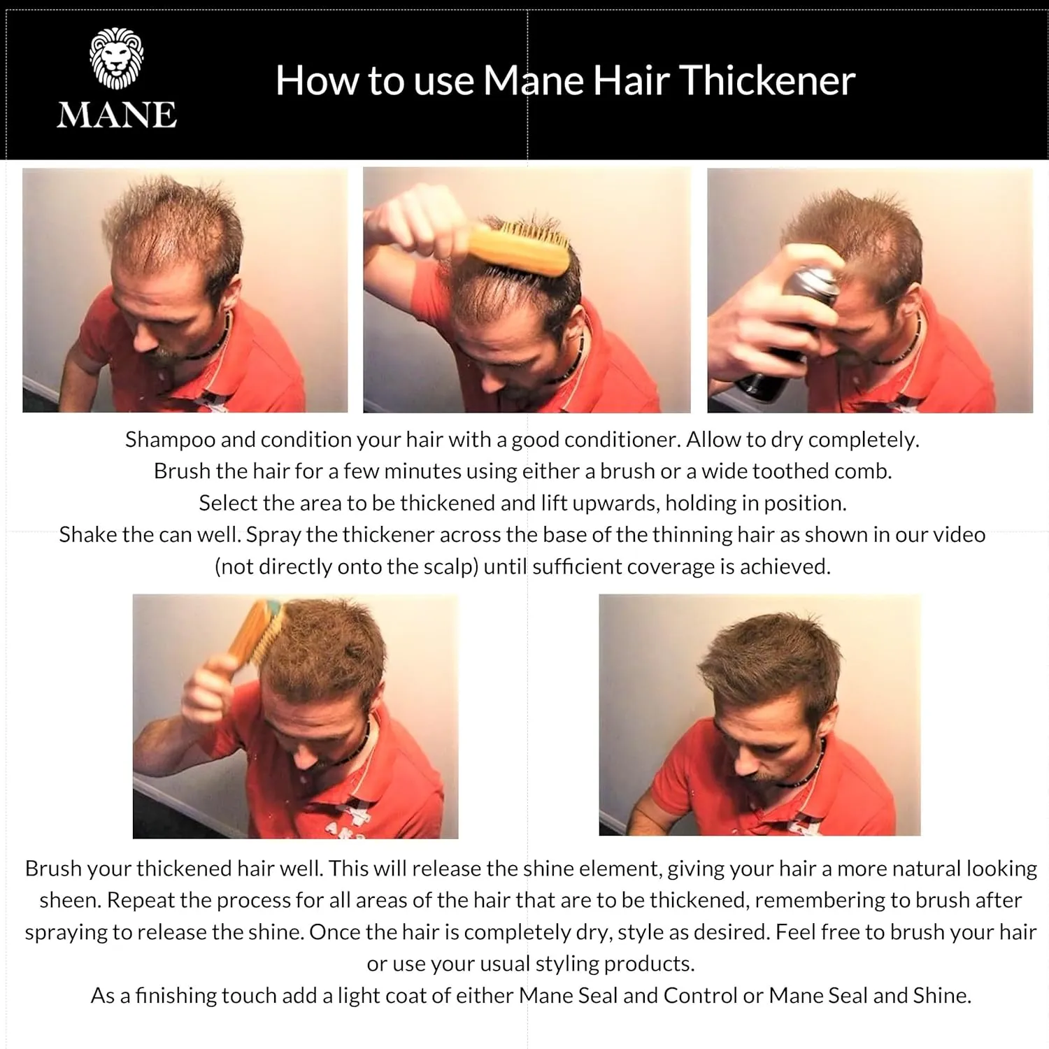 MANE Hair Thickening Spray Travel Pack (Medium Brown)