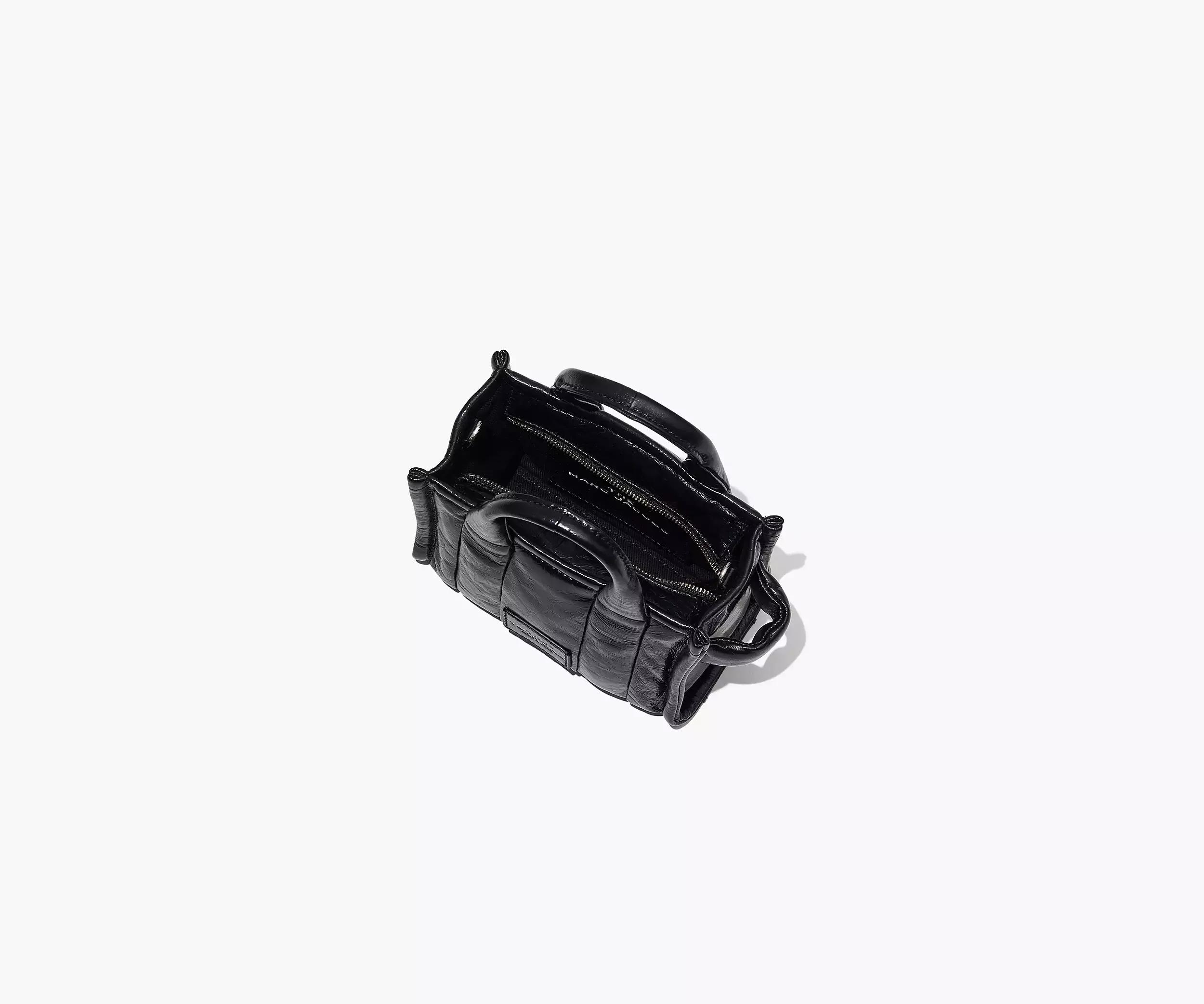 M.A.R.C J.A.C.O.B.S SHINY CRINKLE LEATHER MINI TOTE