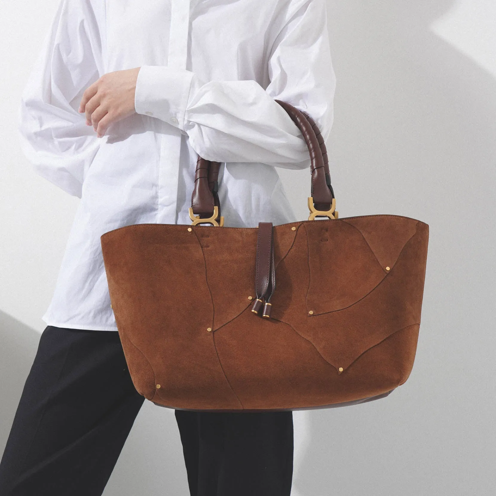 Marcie medium beige tote bag