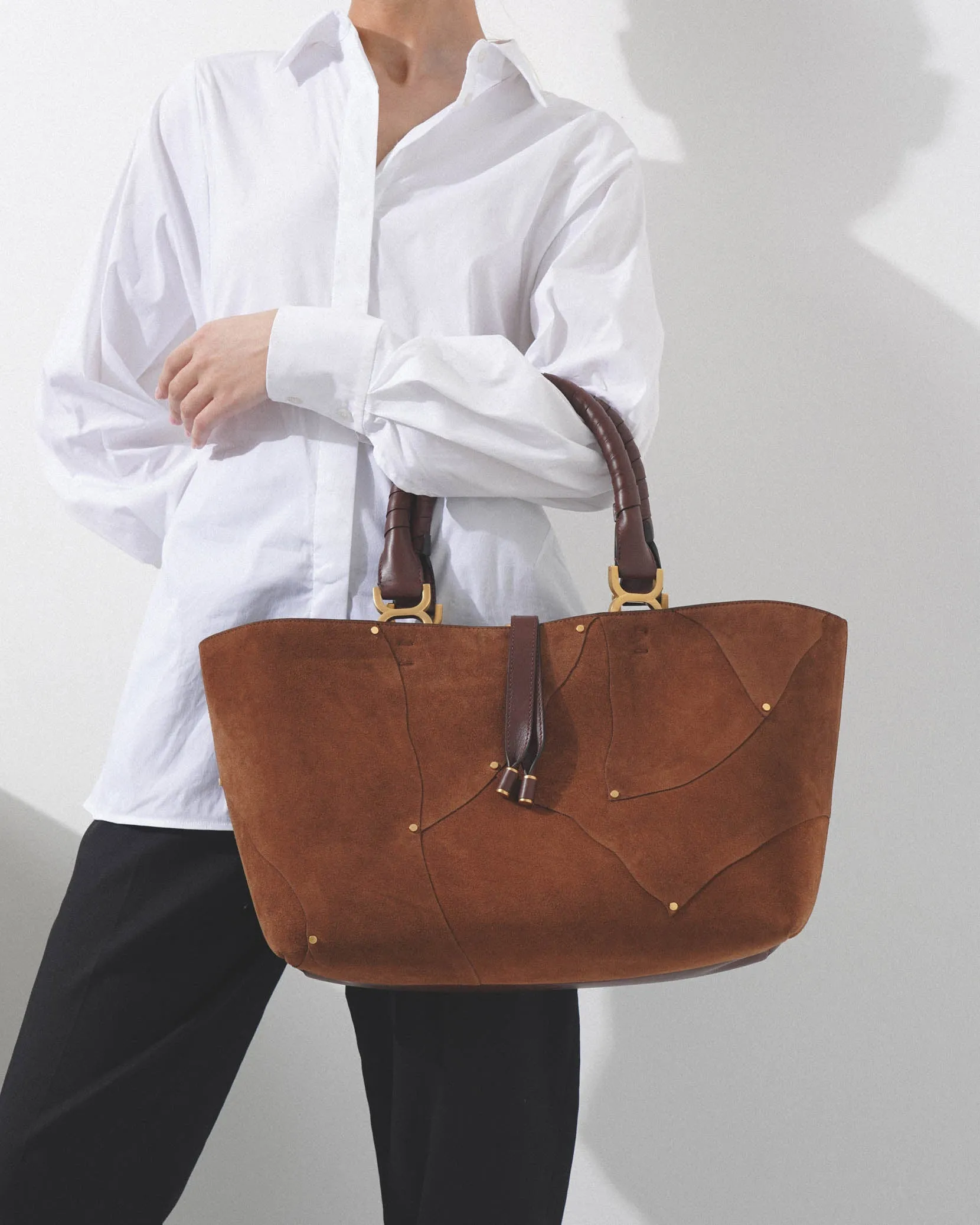 Marcie medium beige tote bag