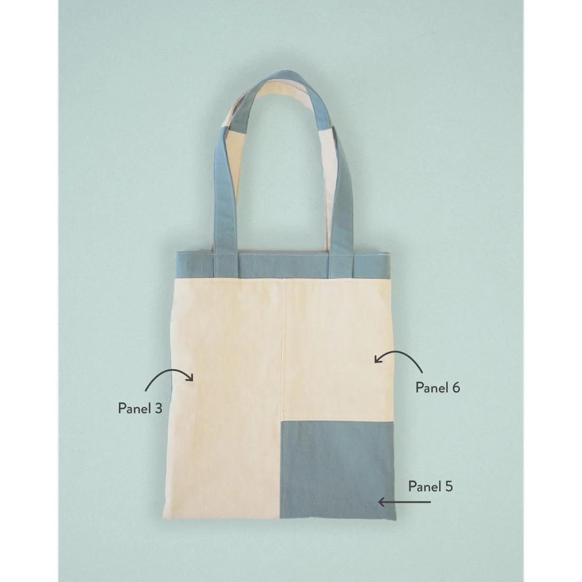 Matchy Matchy Stash Pocket Tote Sewing Pattern PDF