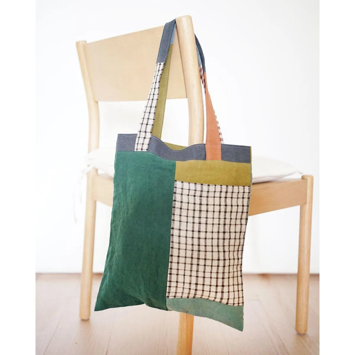 Matchy Matchy Stash Pocket Tote Sewing Pattern PDF