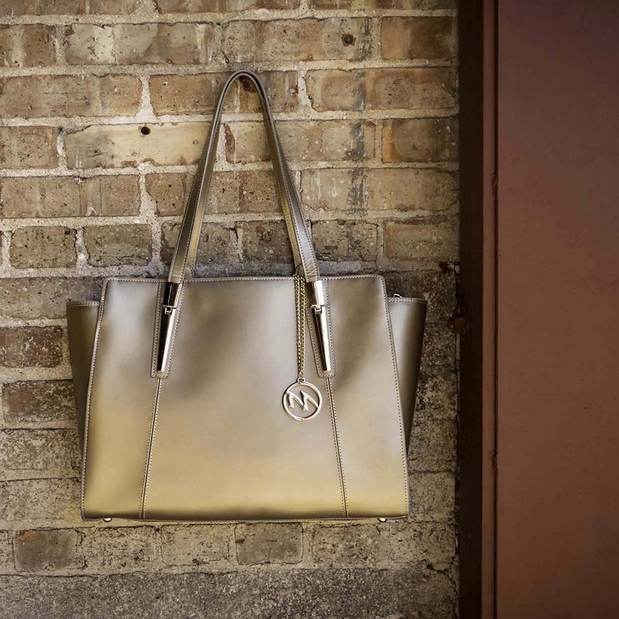 McKlein USA Aldora Leather Ladies Tote Bag with Tablet Pocket