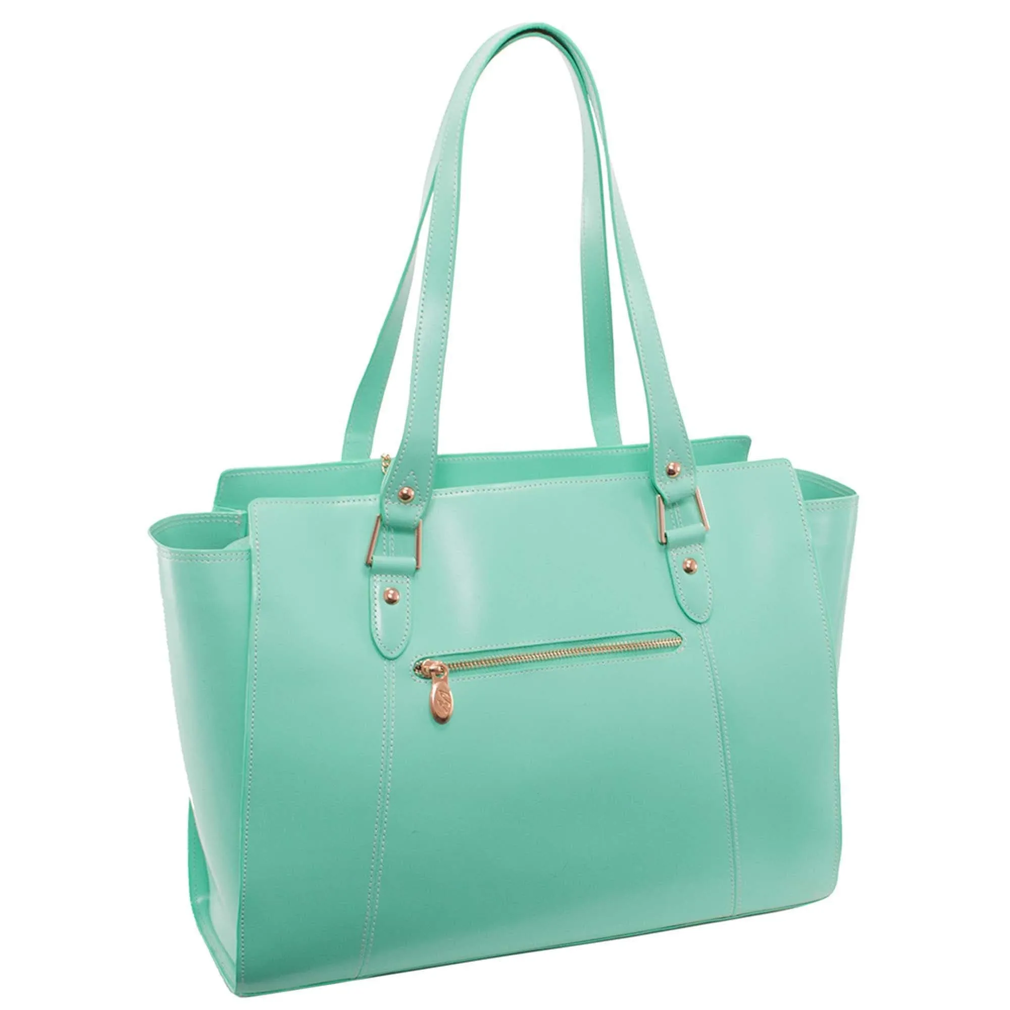 McKlein USA Aldora Leather Ladies Tote Bag with Tablet Pocket