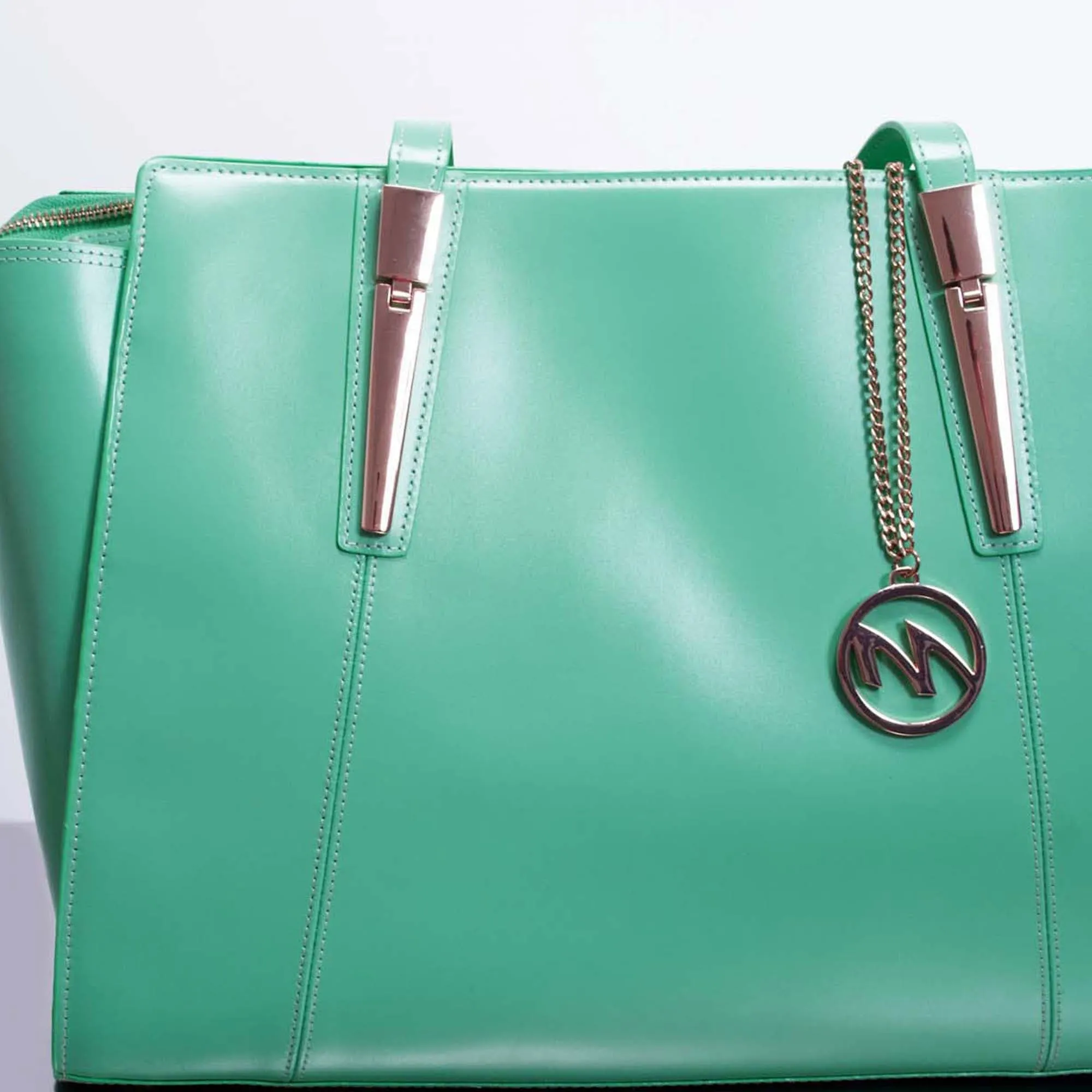 McKlein USA Aldora Leather Ladies Tote Bag with Tablet Pocket
