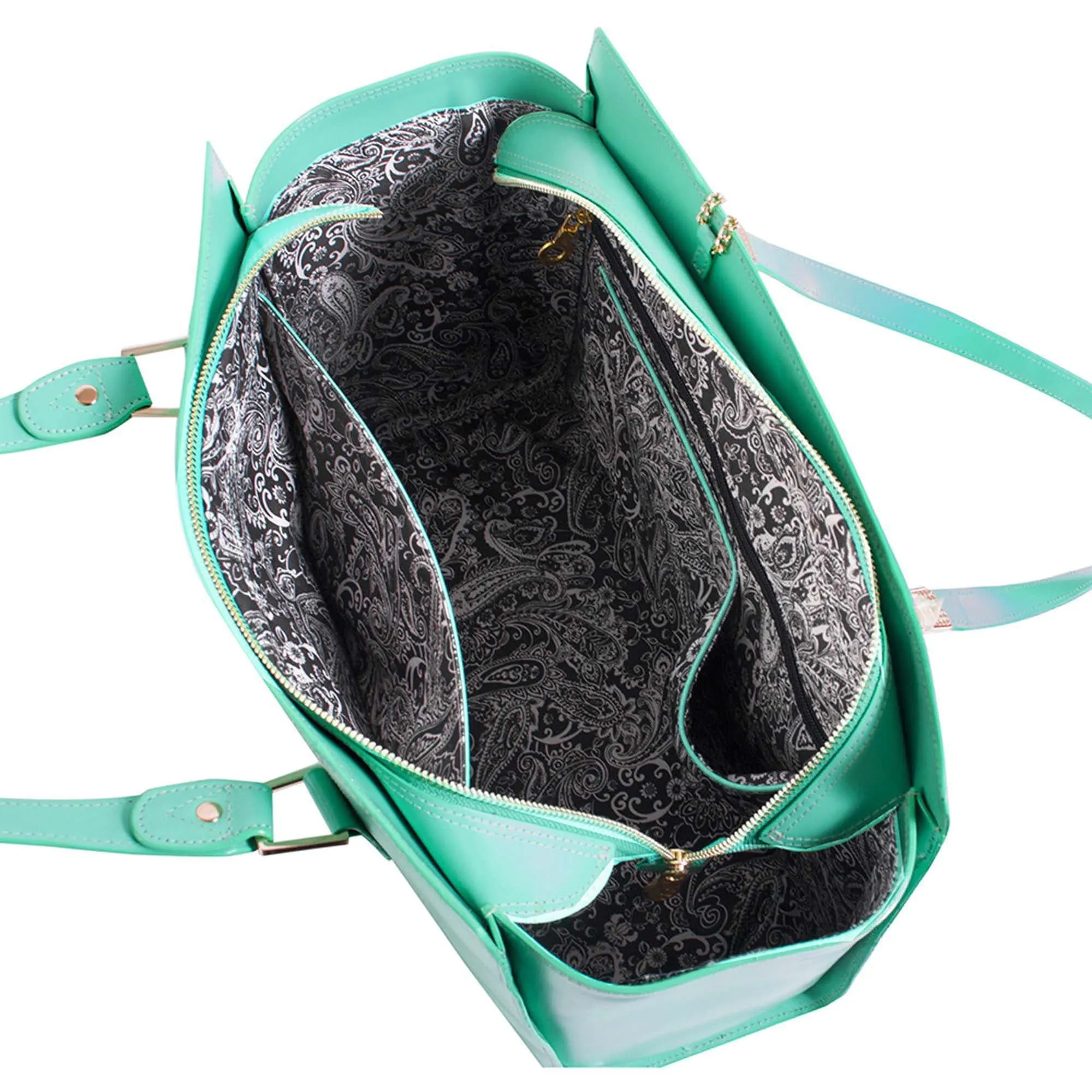 McKlein USA Aldora Leather Ladies Tote Bag with Tablet Pocket