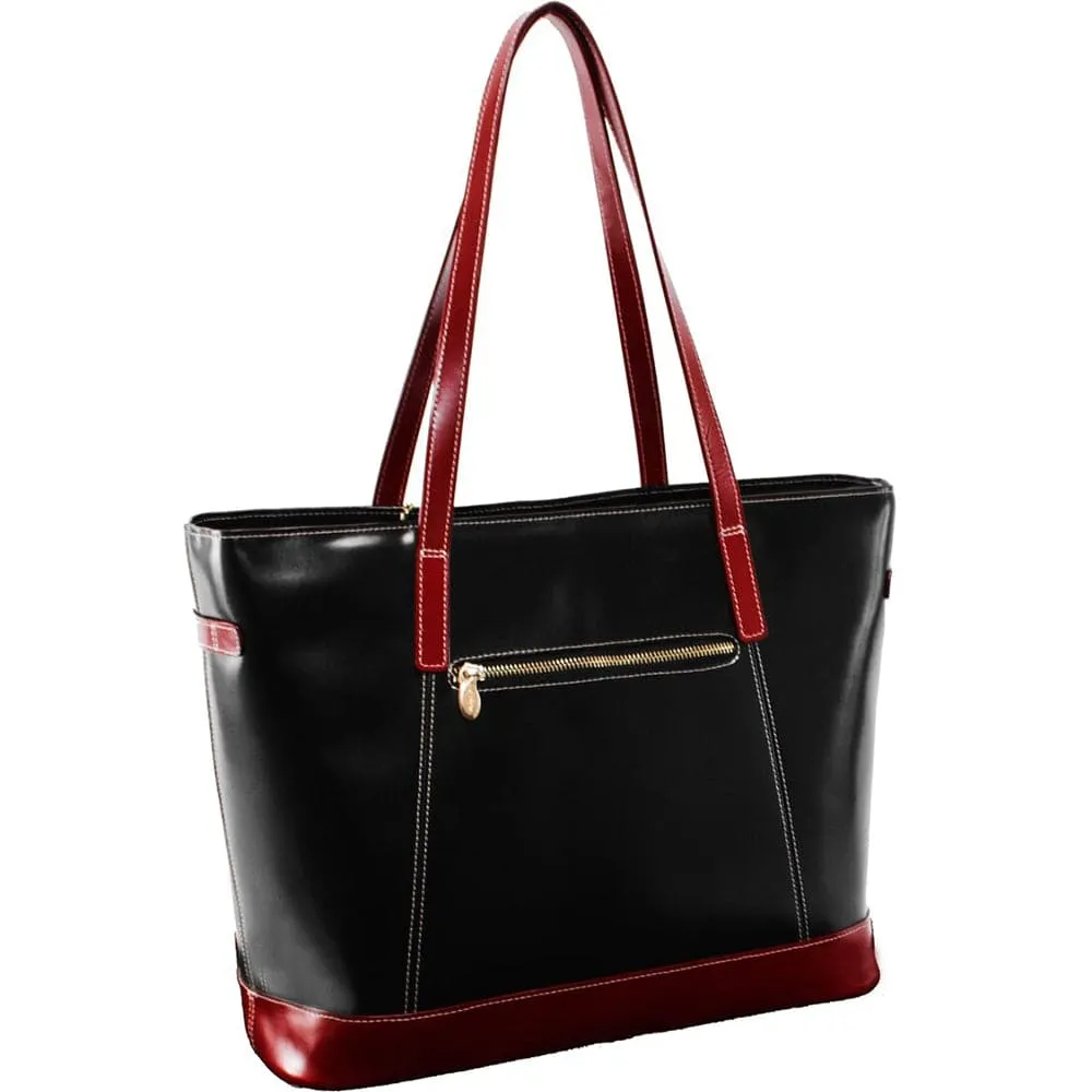 McKlein USA Serafina Leather Tote Bag with Tablet Pocket