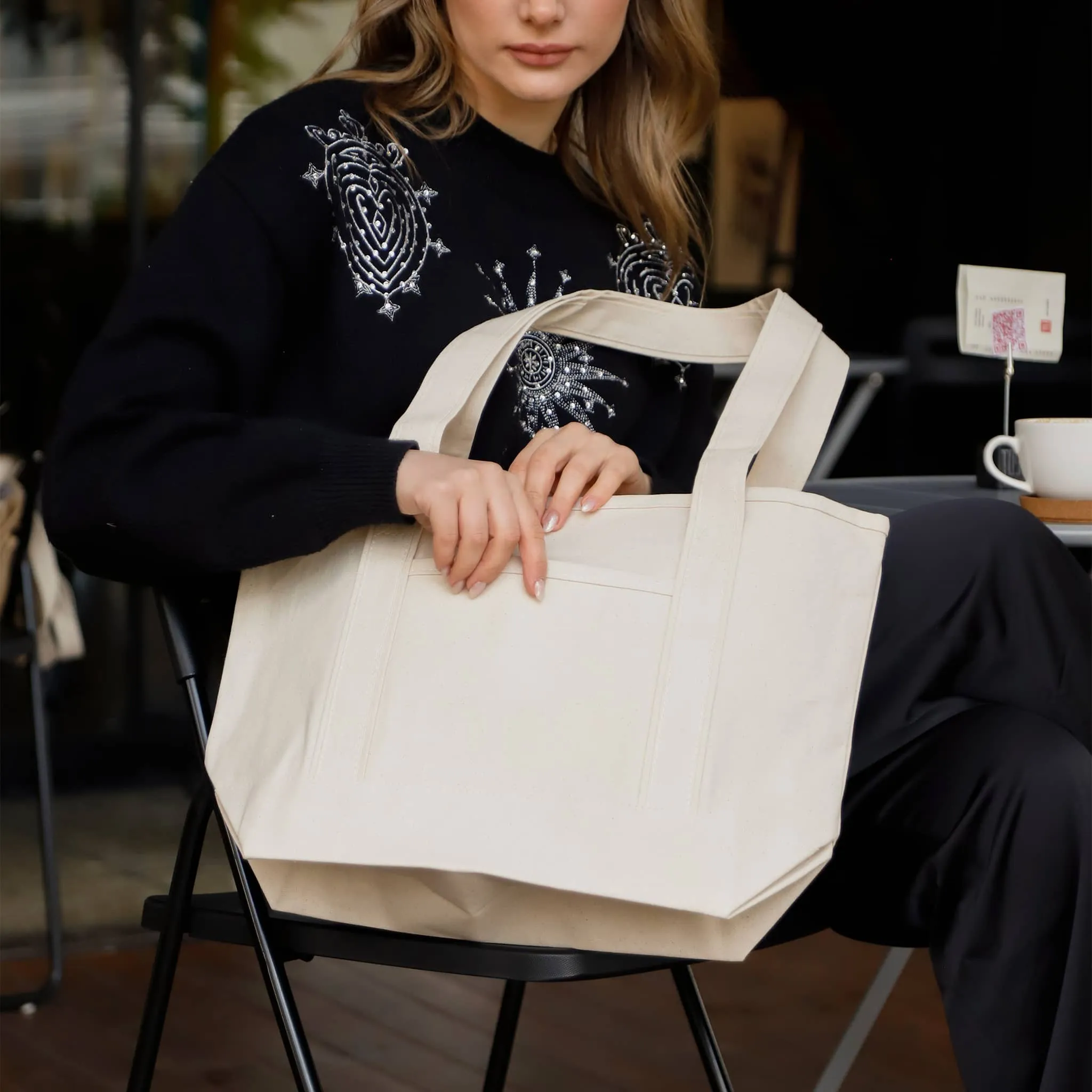 Medium Size - Deluxe Heavyweight Canvas Tote Bags