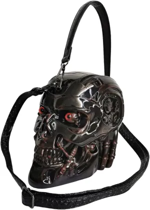 Men and Women Skull Shaped Handbag Crossbody Shoulder Bag PVC Weird Horror Gothic Halloween Skull Purse