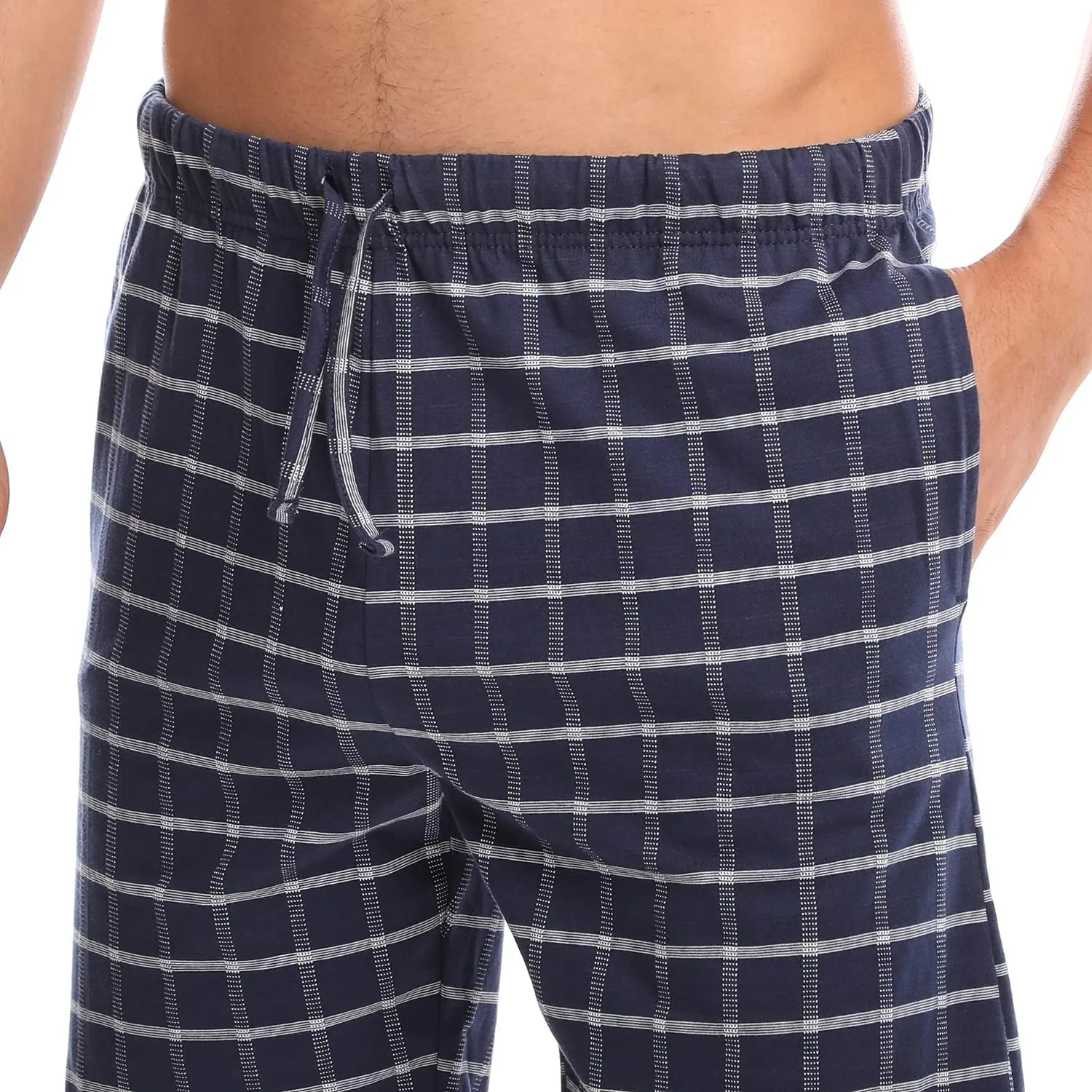 Men’s (2-Pack) Cotton Rich Knit Short | Sleepwear Shorts with Pockets | Ultra Soft, Breathable (Made in Egypt)