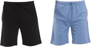 Men’s (2-Pack) Cotton Rich Knit Short | Sleepwear Shorts with Pockets | Ultra Soft, Breathable (Made in Egypt)