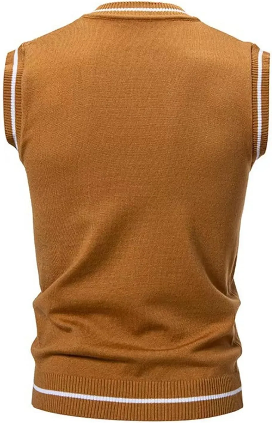 Men's Argyle Vest Sweater Plus Size V Neck Sleeveless Pullover Sweaters Fashion Slim Fit Thermal Knitwear Tank Tops