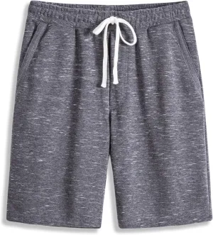 Men’s Casual Cotton Knit Short Drawstring Elastic Jogger Gym Shorts