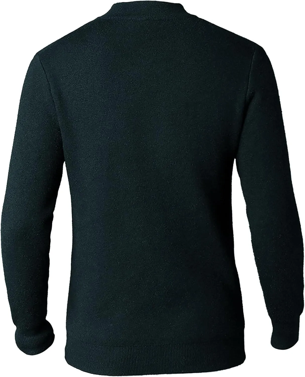 Men's Crewneck Sweater Sherpa Lined Sweatshirts Slim Fit Long Sleeve Underwear Fleece Winter Thermal Pullover Coats