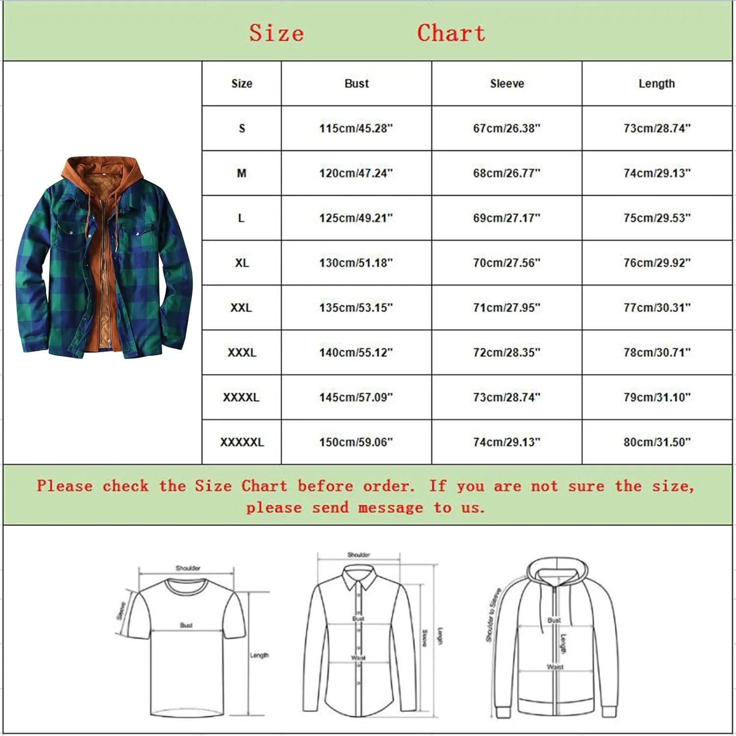 Mens Flannel Jacket Casual Plaid Print Lapel Button Down Pocket Long Sleeve Shirt Patchwork Heavy Warm Fleece Lined