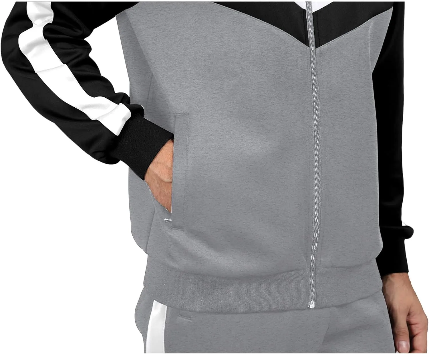 Men's Tracksuits Set 2 Piece Athletic Full Zip Track Suits Workout Jogging Sweatsuit Sets for Men