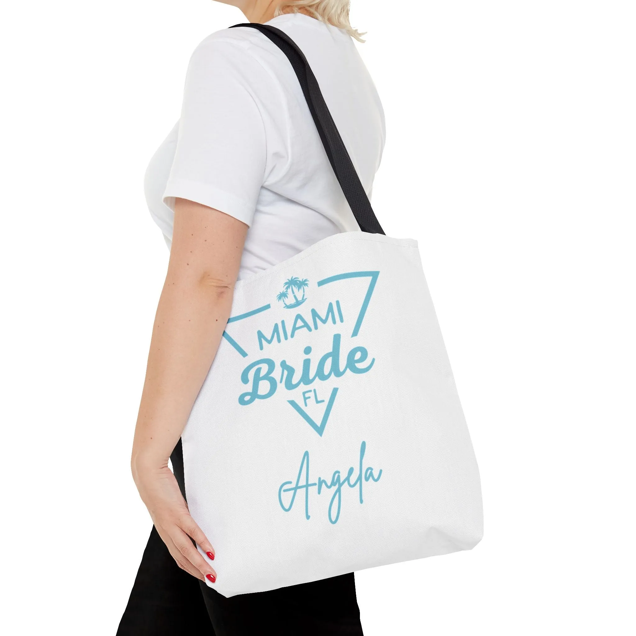 Miami [TD014] Tote Bride Price-conscious Bag Triangle 16"x16" Money-saving Turquoise