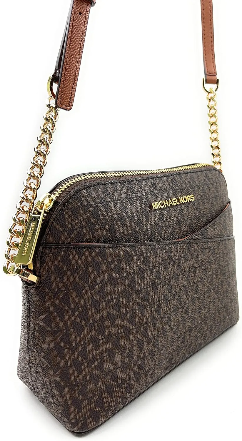 Michael Kors Jet Set Medium Crossbody Leather Handbag