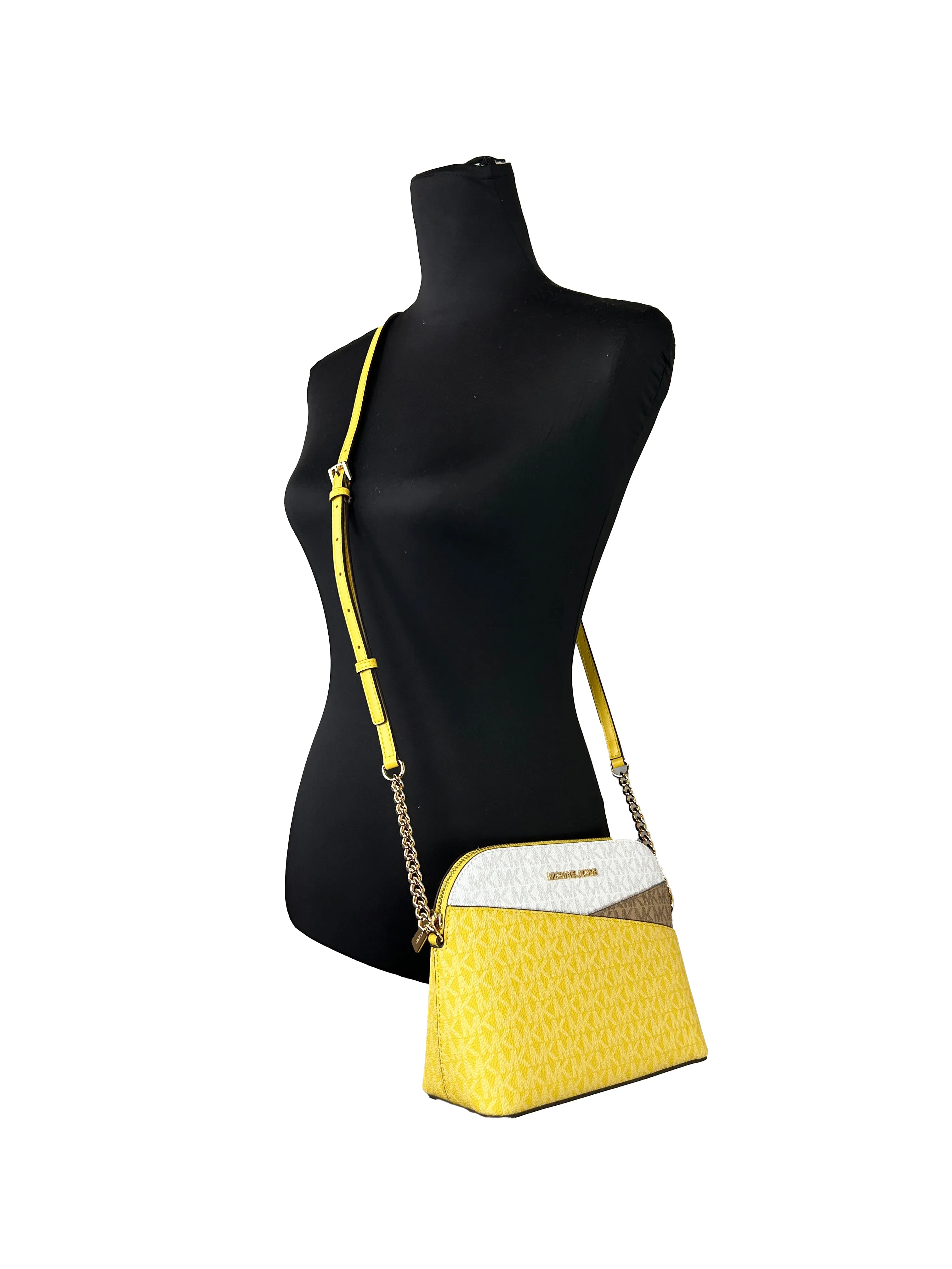 Michael Kors Jet Set Medium X Dome PVC Crossbody Bag