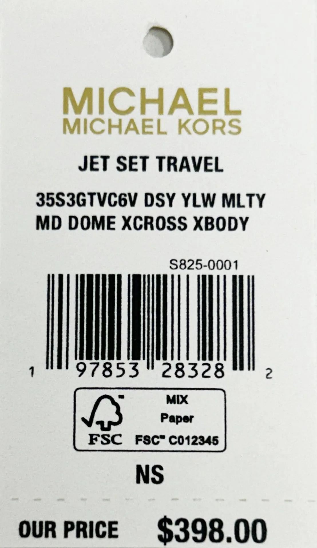 Michael Kors Jet Set Medium X Dome PVC Crossbody Bag