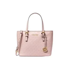 M.I.C.H.A.E.L K.O.R.S Jet Set Travel Extra-Small Logo Top-Zip Tote Bag for Shoulder/Crossbody Wear