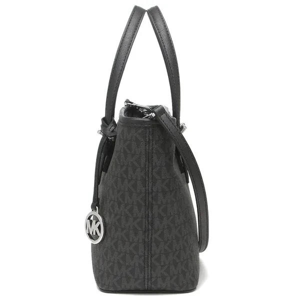 M.I.C.H.A.E.L K.O.R.S Jet Set Travel Extra-Small Logo Top-Zip Tote Bag for Shoulder/Crossbody Wear