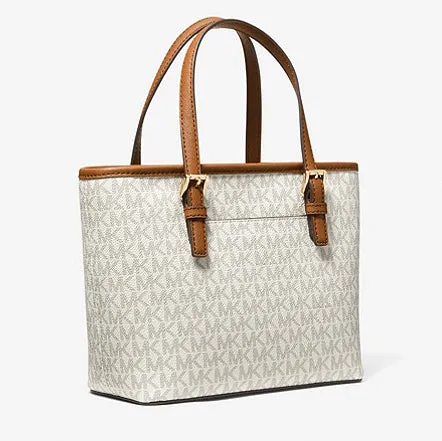 M.I.C.H.A.E.L K.O.R.S Jet Set Travel Extra-Small Logo Top-Zip Tote Bag for Shoulder/Crossbody Wear