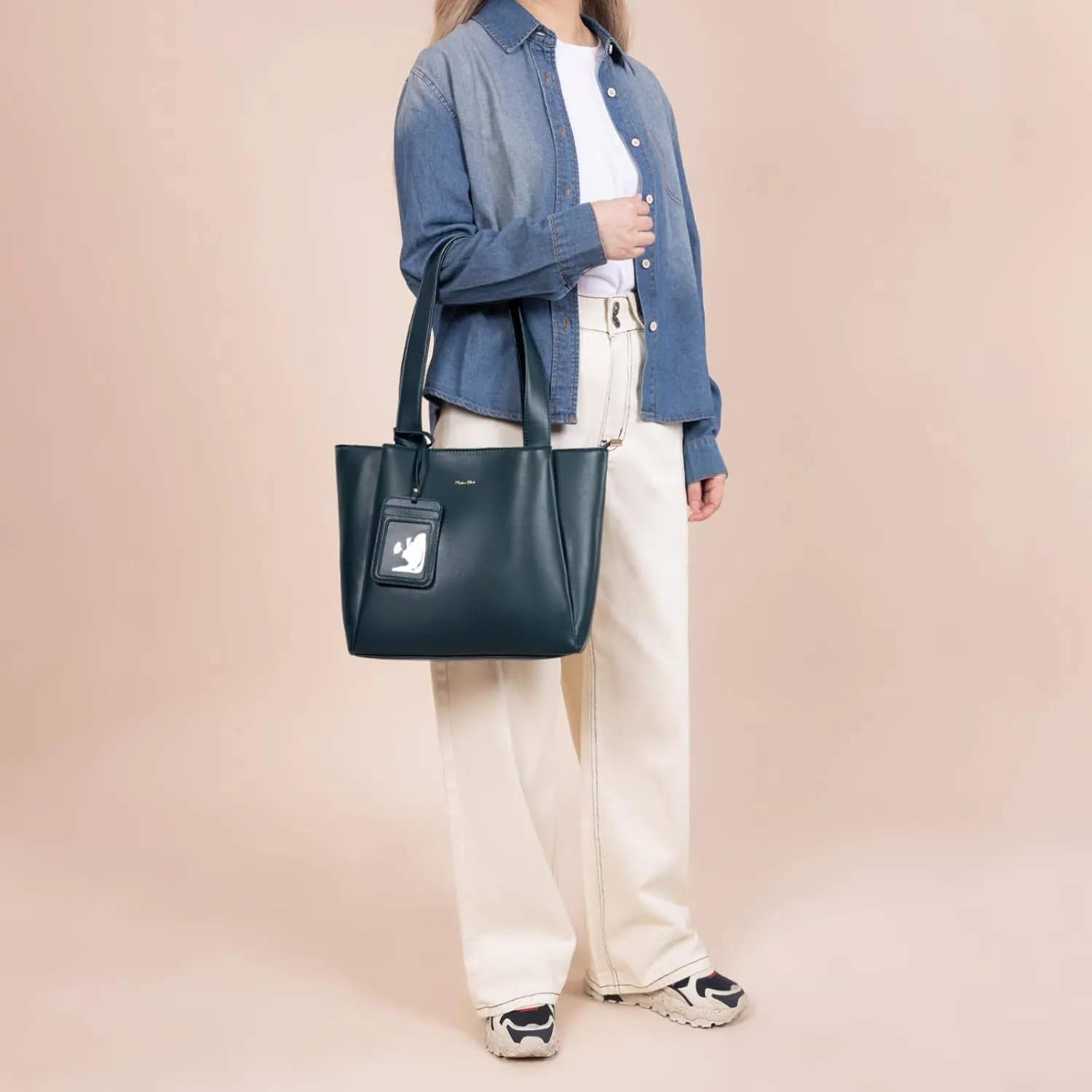 Milan Chiva Work Tote Bags for Women Middle Urban Tote Bag with Zip Compartments