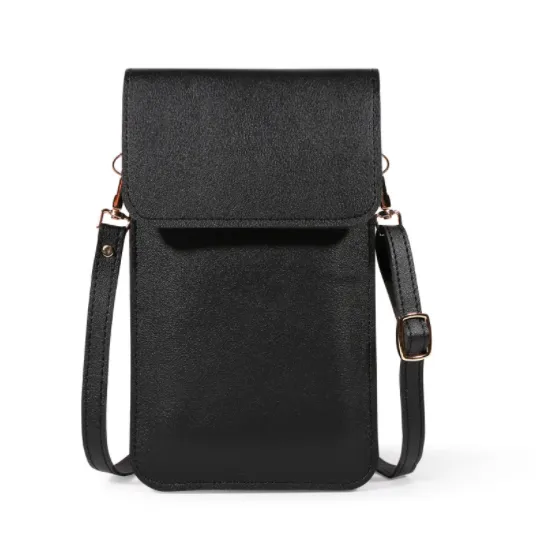 Mini Shoulder Crossbody Bags for Women, Casual Solid Color Mobile Phone Bag Long Wallet