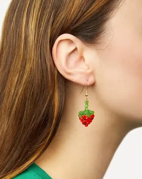Mini Strawberry Earrings