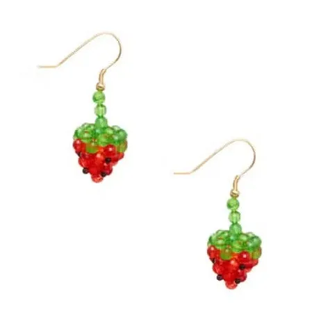 Mini Strawberry Earrings