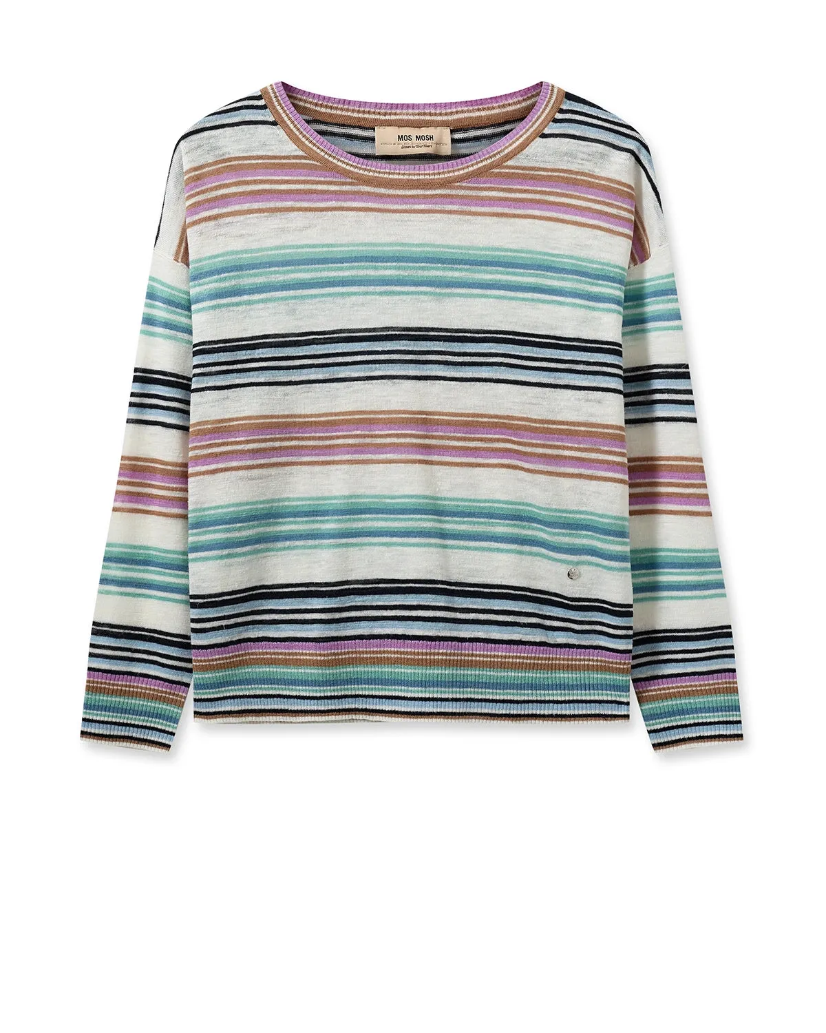 Mos Mosh Pitch Ls Linen Knit 158940