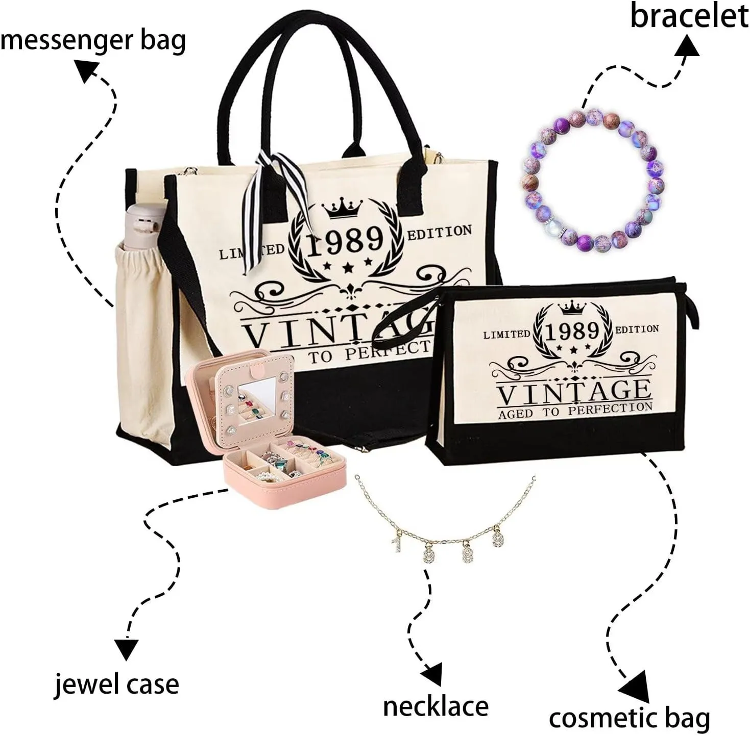 Mothers Day Gifts Retirement Gift for Woman Birthday bags for women Vintage Tote Bag set