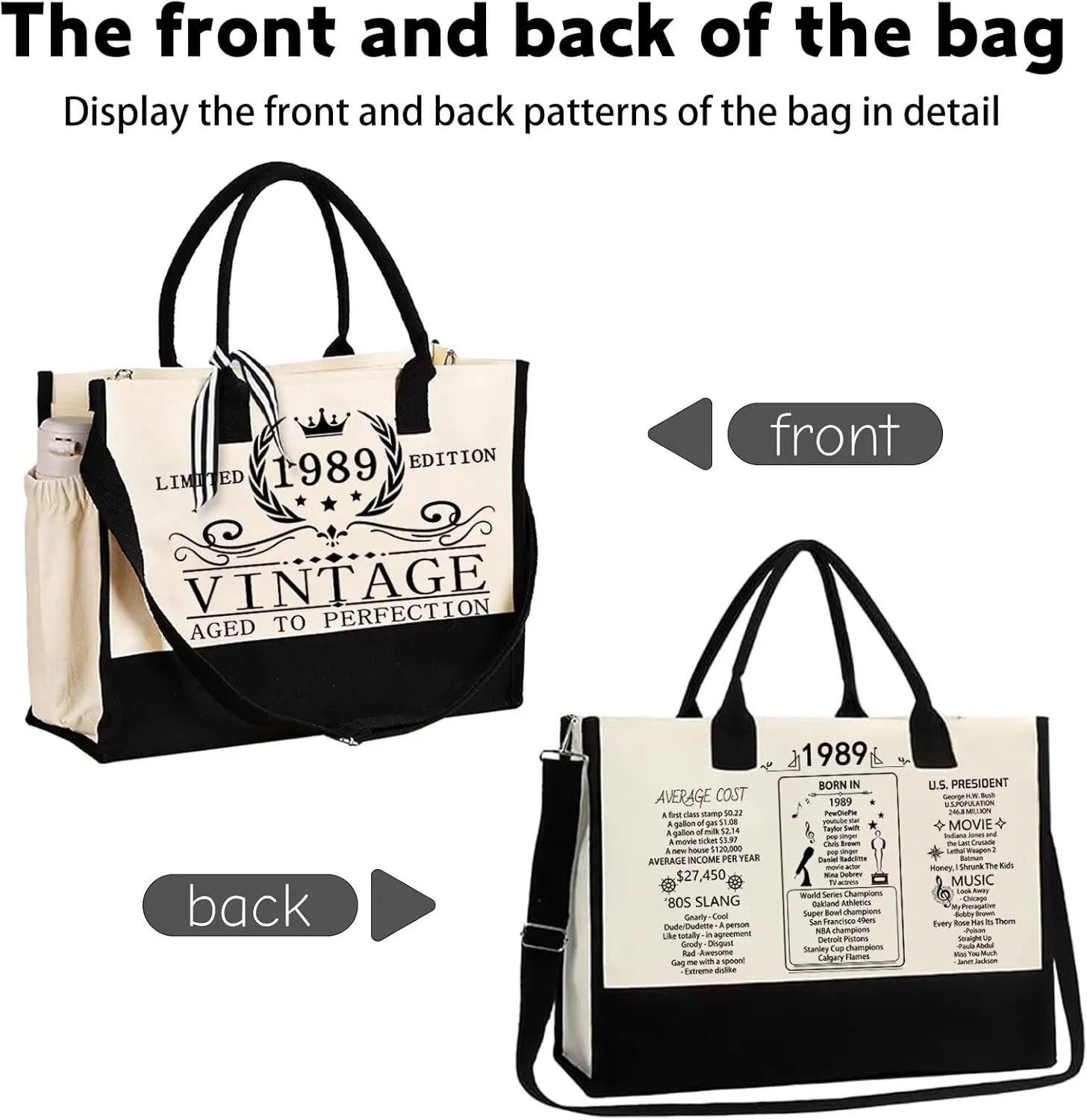 Mothers Day Gifts Retirement Gift for Woman Birthday bags for women Vintage Tote Bag set