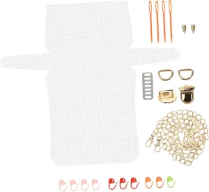 MUELODSIC 1 Set Bag Making Plates Durable Weaving DIY Sheets for Crochet Projects for Crafting Handbags and Accessories Material Versatile Grid Design