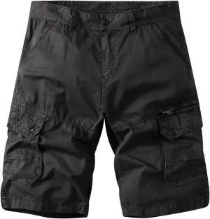 Muscularfit Big and Tall Cargo Shorts for Men 2024 Fashion Multi Pocket Summer Beach Shorts Casual Tooling Shorts Outdoor