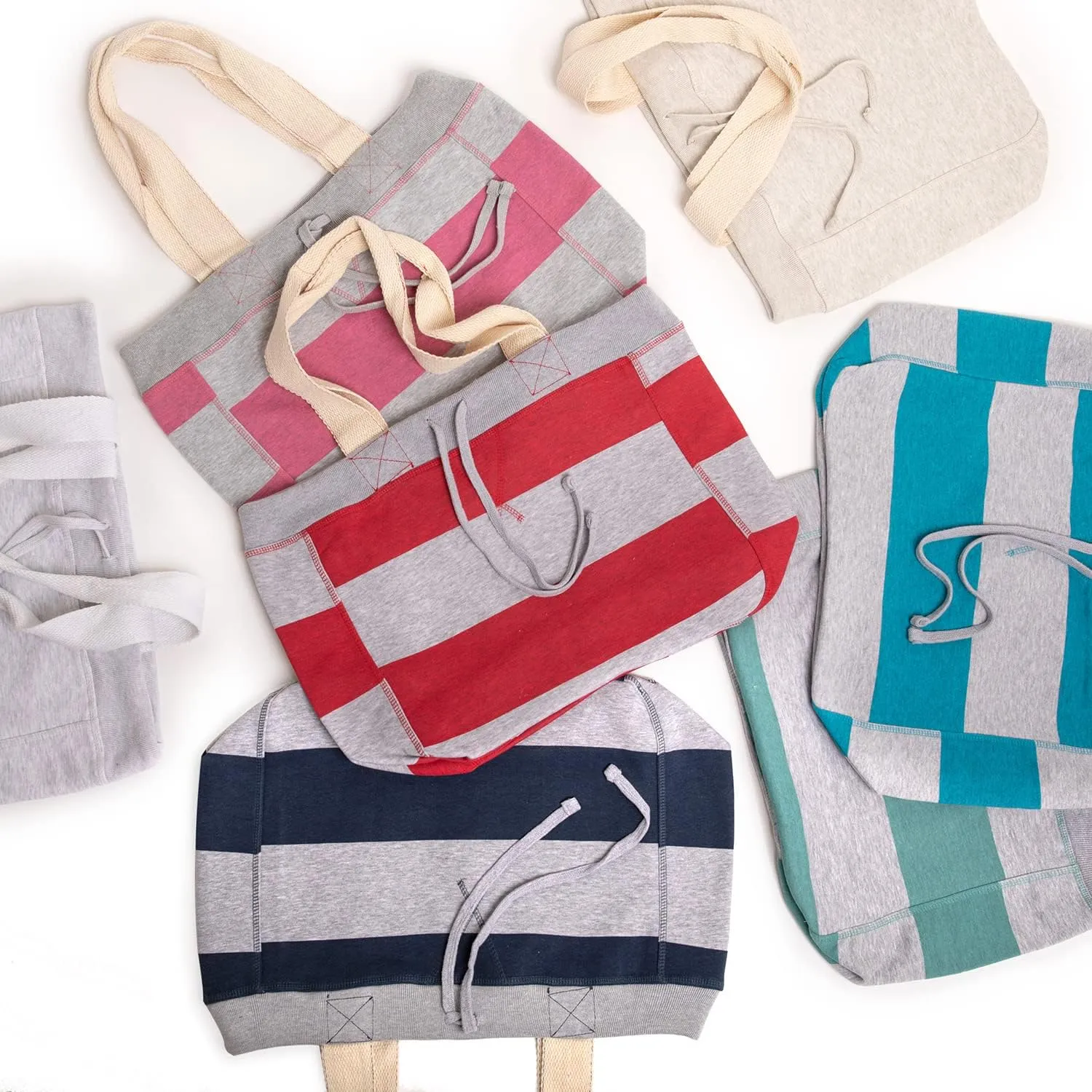 MV Sport Pro-Weave Large Everyday Fleece Travel Tote Bag with draw cords - One Size