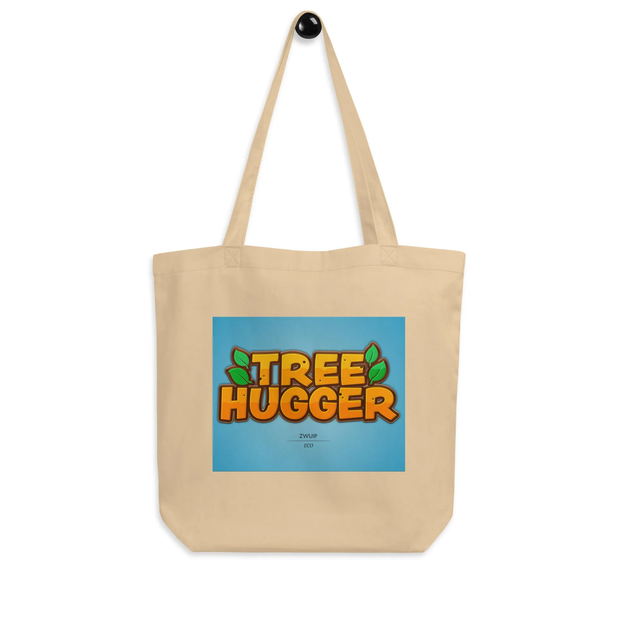 Natural Fiber Tote Bag Tree Hugger
