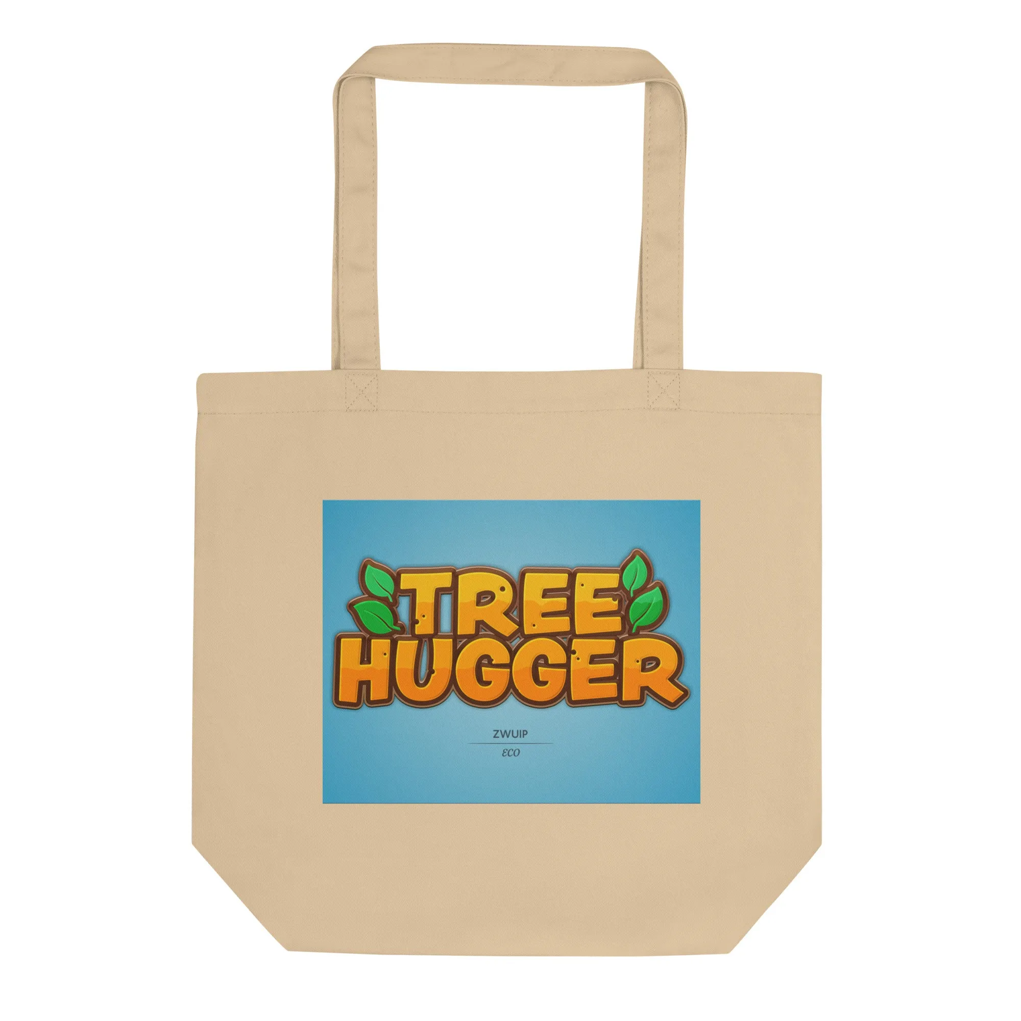 Natural Fiber Tote Bag Tree Hugger