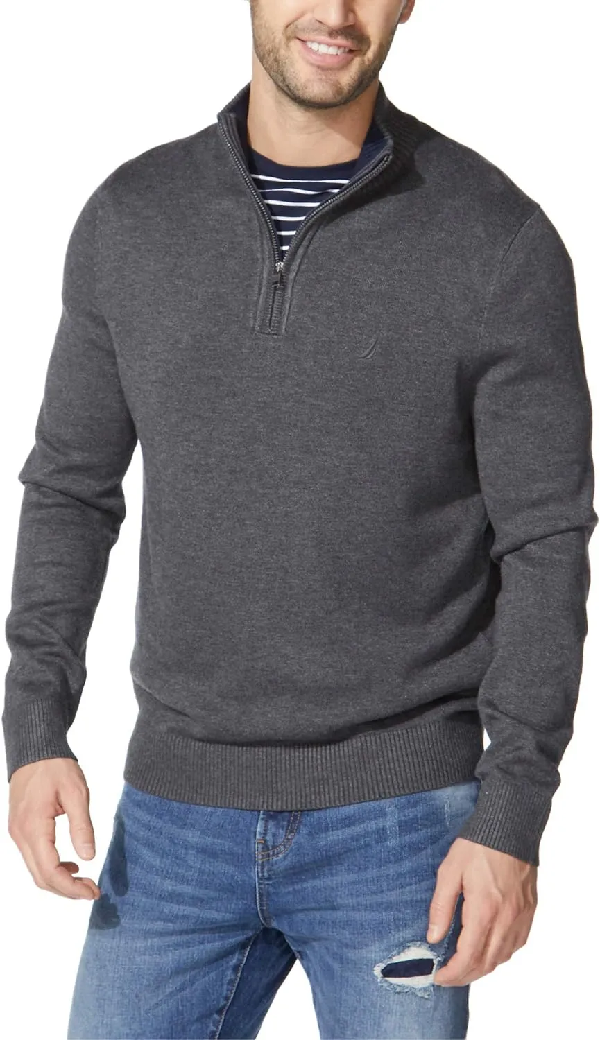Nautica Men's Quarter-Zip Sweater