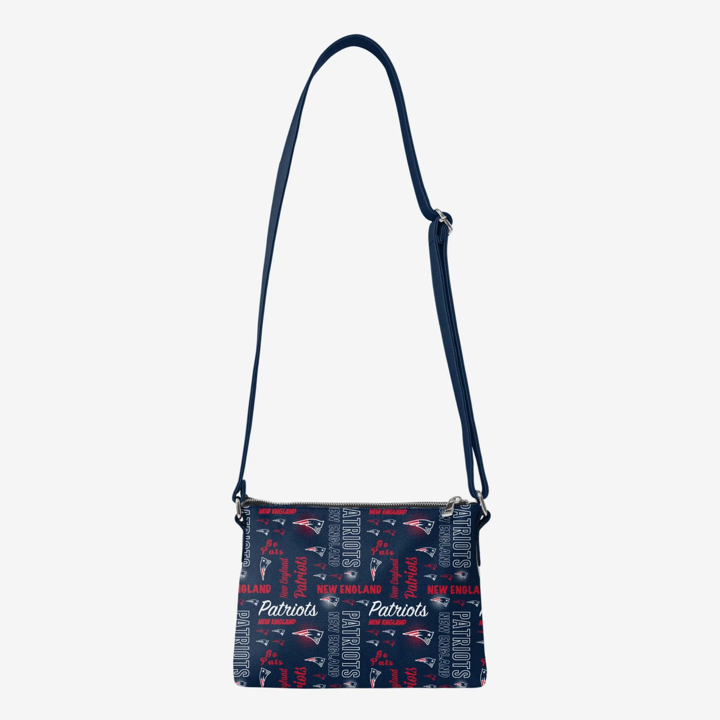New England Patriots Spirited Style Printed Collection Foldover Tote Bag