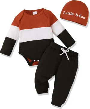Newborn Infant Baby Boy Clothes Fall Winter Outfits New to The Crew Outfit Toddler Baby Boy Clothes Set