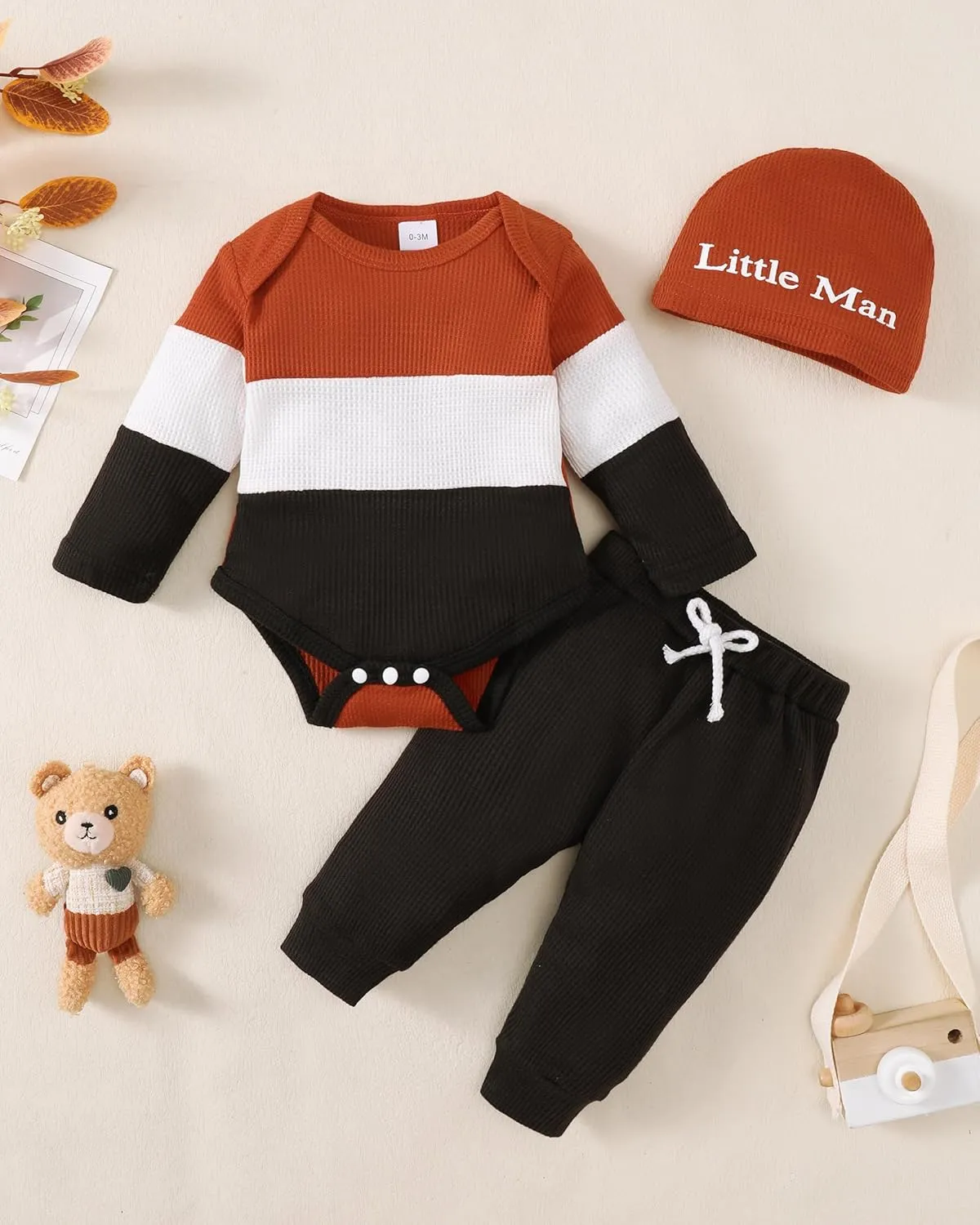 Newborn Infant Baby Boy Clothes Fall Winter Outfits New to The Crew Outfit Toddler Baby Boy Clothes Set