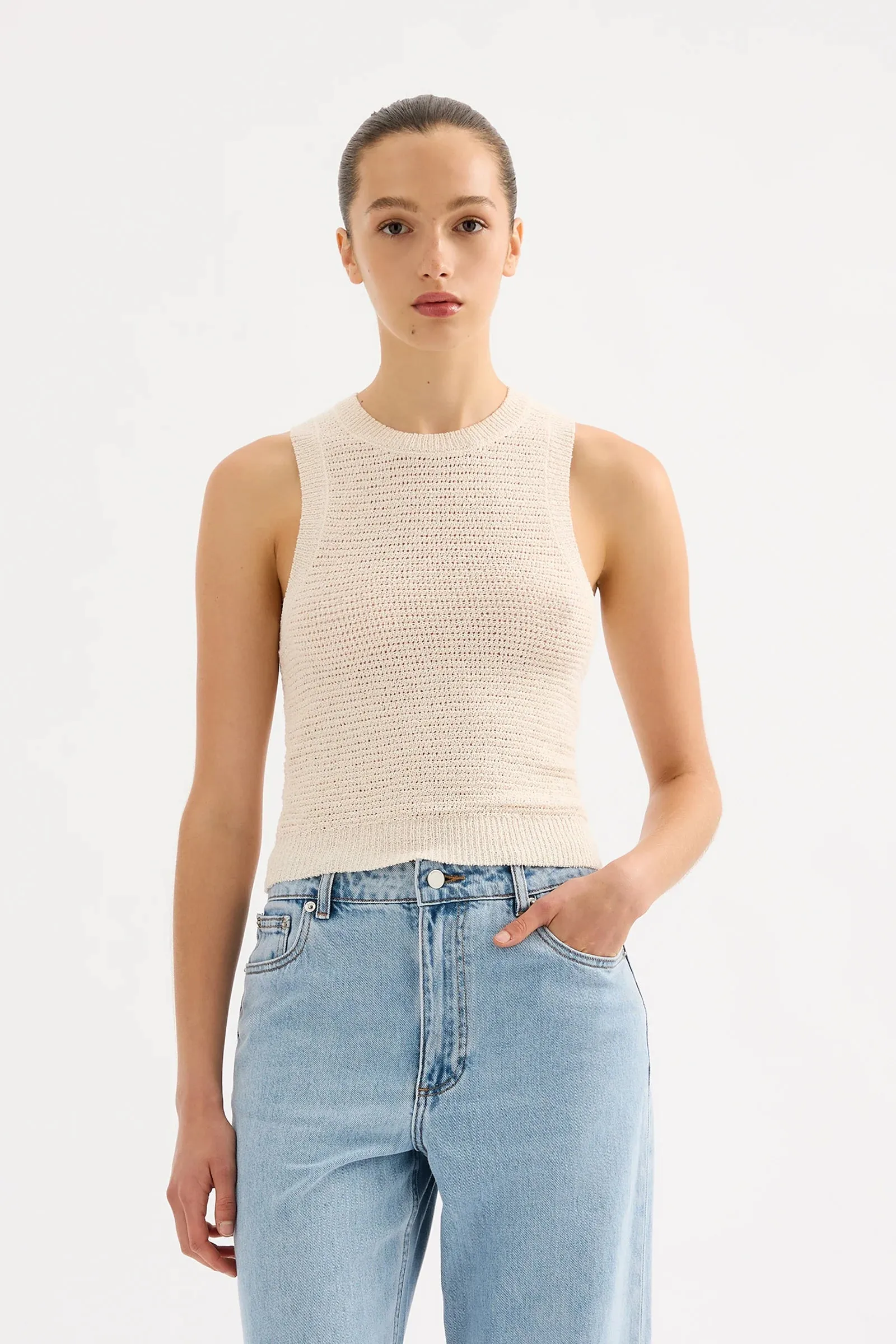 Nude Lucy - Ember Knit Tank (Cream)