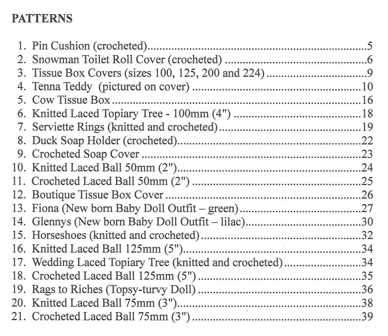 Occasional Lace, Knitting and Crochet Pattern Book