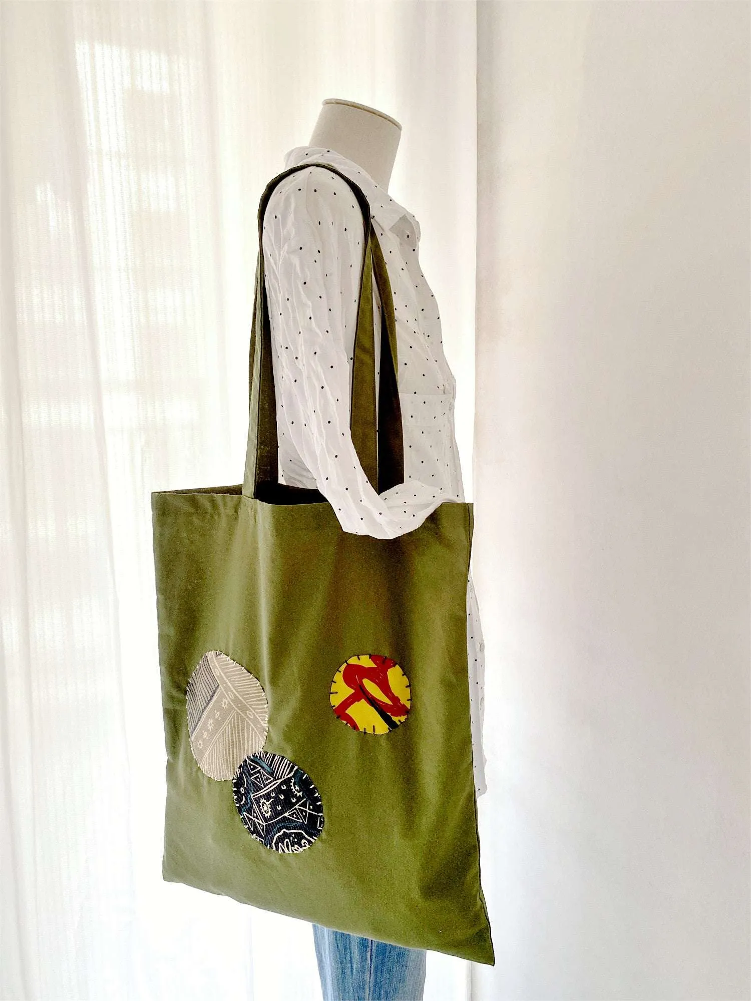 Olive Everyday Patchwork Bag