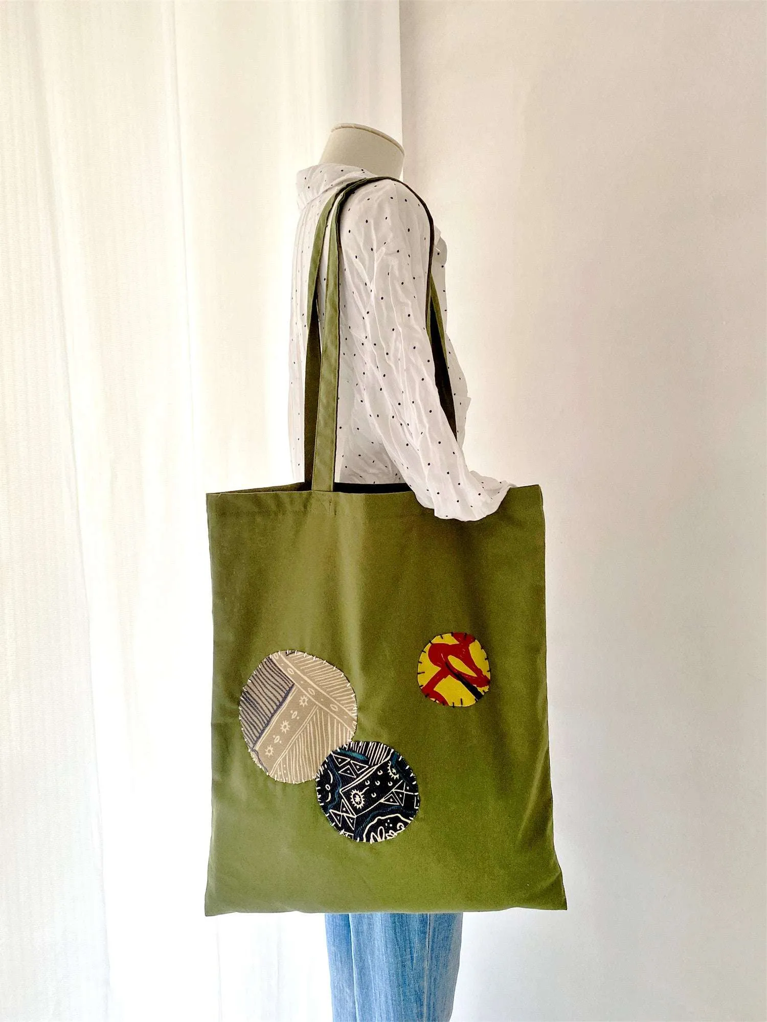Olive Everyday Patchwork Bag