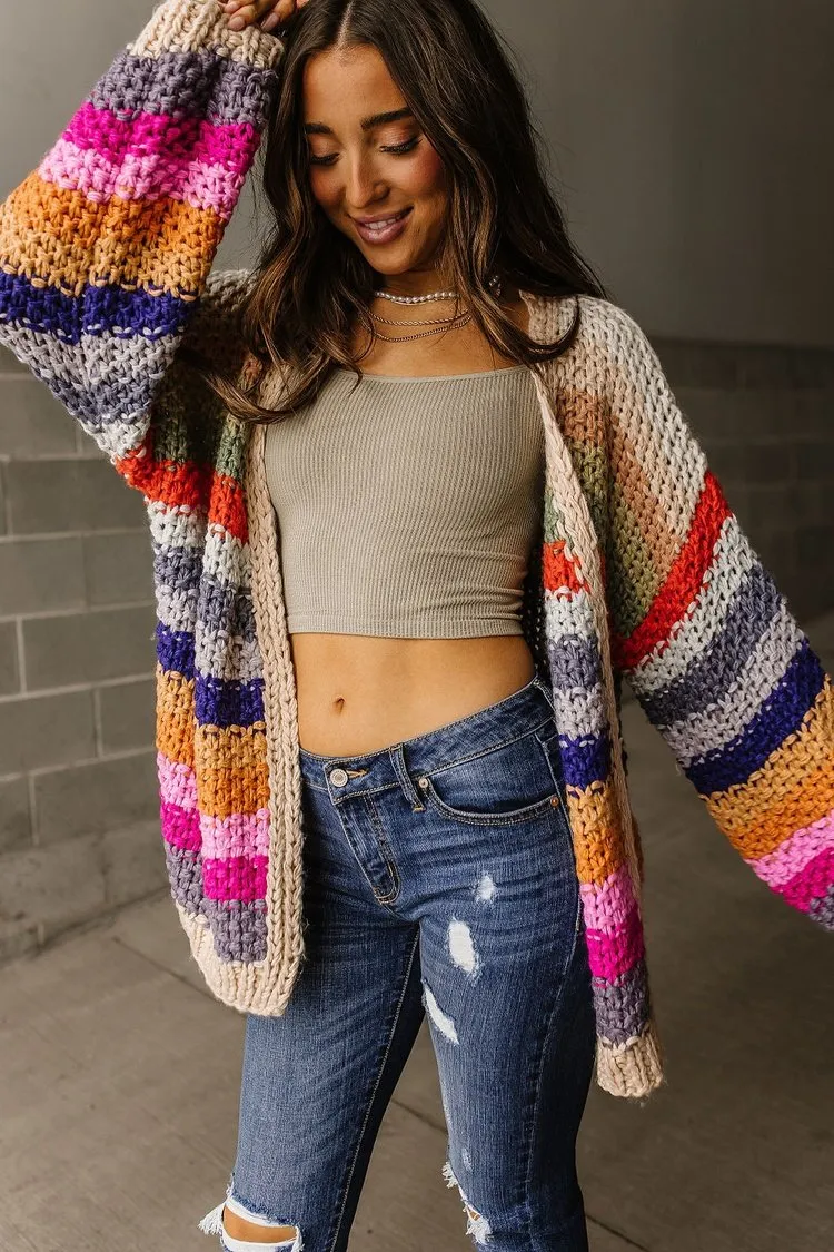 Olivia Rainbow Cardigan