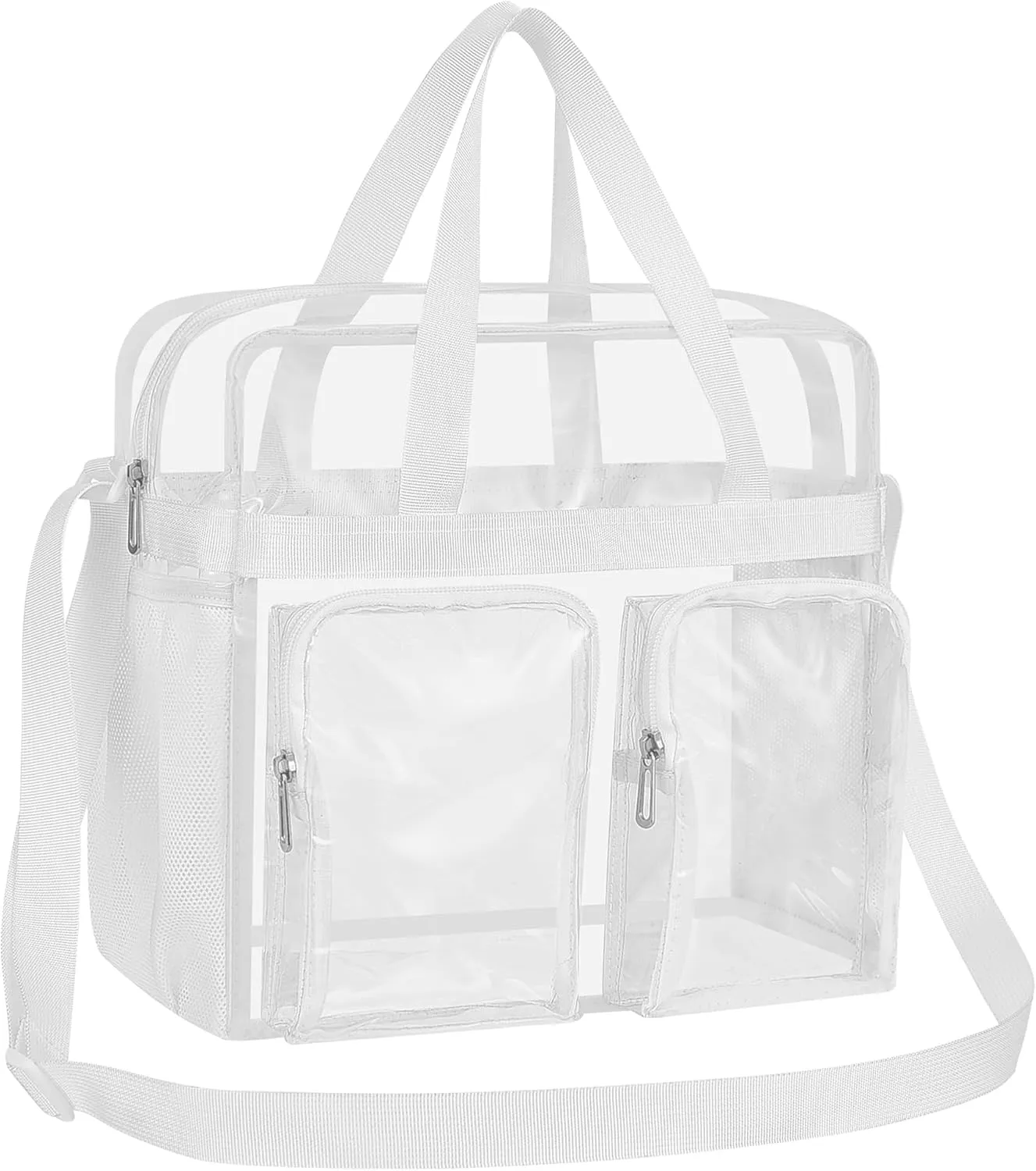 Oraben Clear Tote Bag Clear Bag Stadium Approved 12x6x12 Stadium Bag for Work, Sports Games,Gym