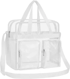 Oraben Clear Tote Bag Clear Bag Stadium Approved 12x6x12 Stadium Bag for Work, Sports Games,Gym